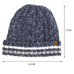 Cable Knitted Cuffed Beanie For Adult