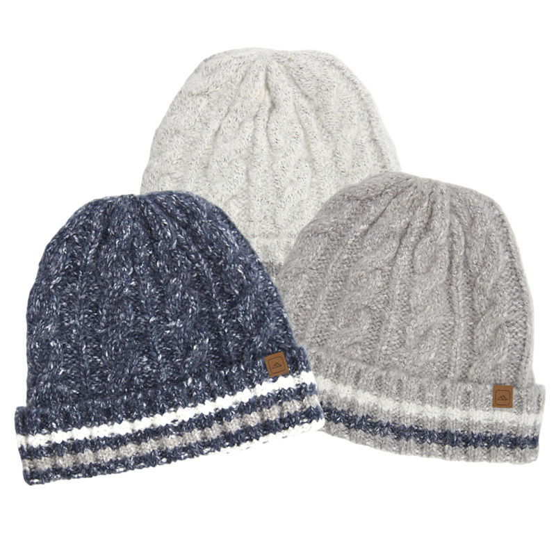 Cable Knitted Cuffed Beanie For Adult