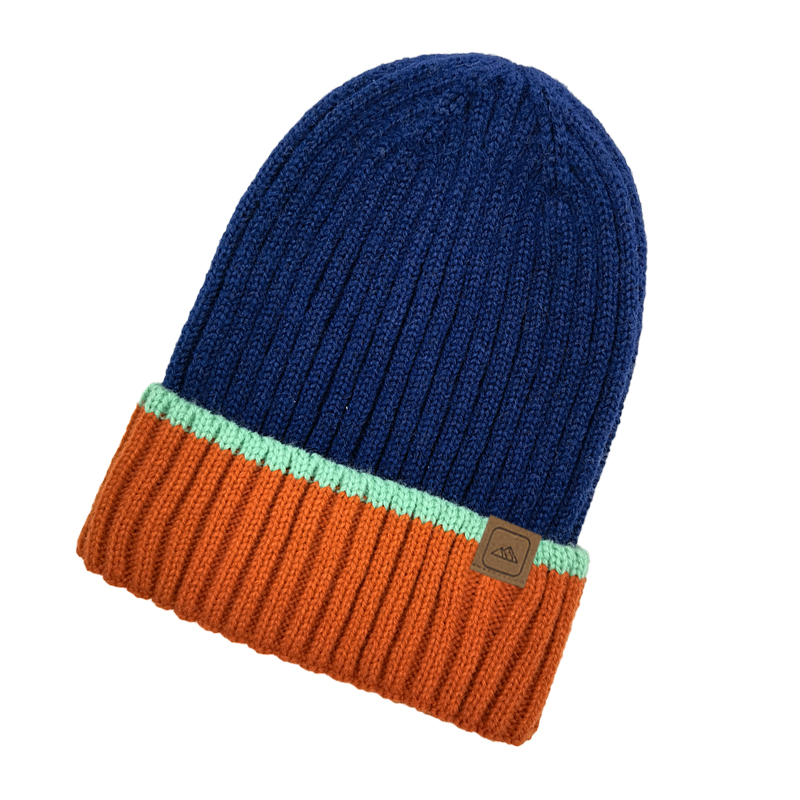 Colourful Rib Knitted Beanie For Kids