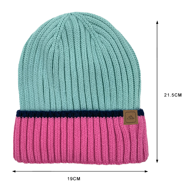 Colourful Rib Knitted Beanie For Kids