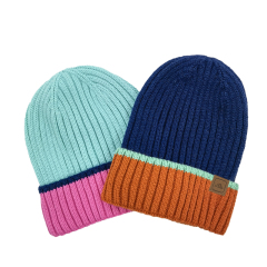 Colourful Rib Knitted Beanie For Kids