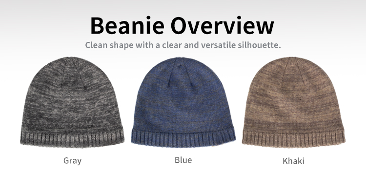 Merino Marled Rib Knit Beanie