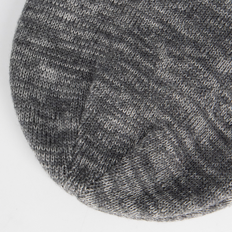 Merino Marled Rib Knit Beanie