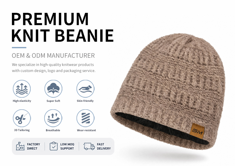 Chunky Ribbed Knit Beanie