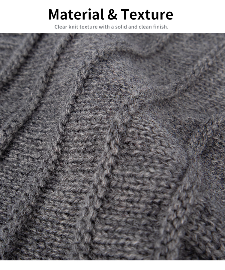 Cuffless Wool Blend Skull Beanie