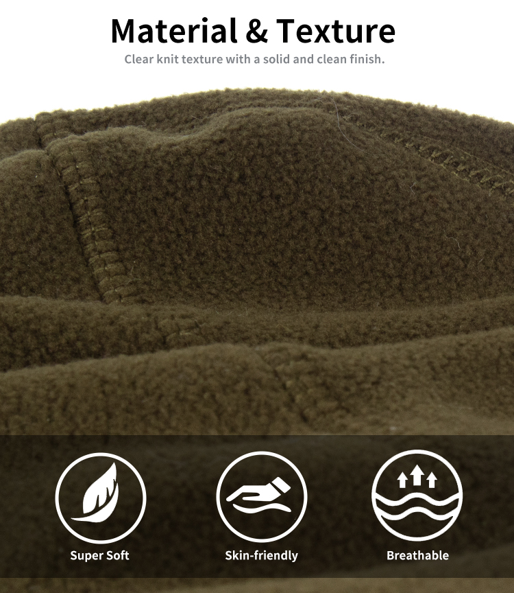 100% Polyester Fleece Earflap Winter Hats