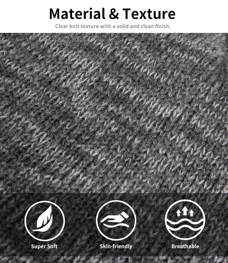 Merino Marled Rib Knit Beanie