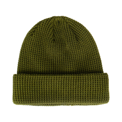 Waffel Knit Cuffed Winter Beanie