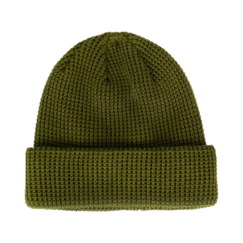 Waffel Knit Cuffed Winter Beanie