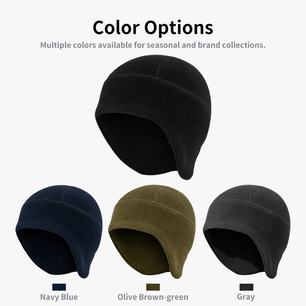 100% Polyester Fleece Earflap Winter Hats