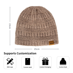 Chunky Ribbed Knit Beanie