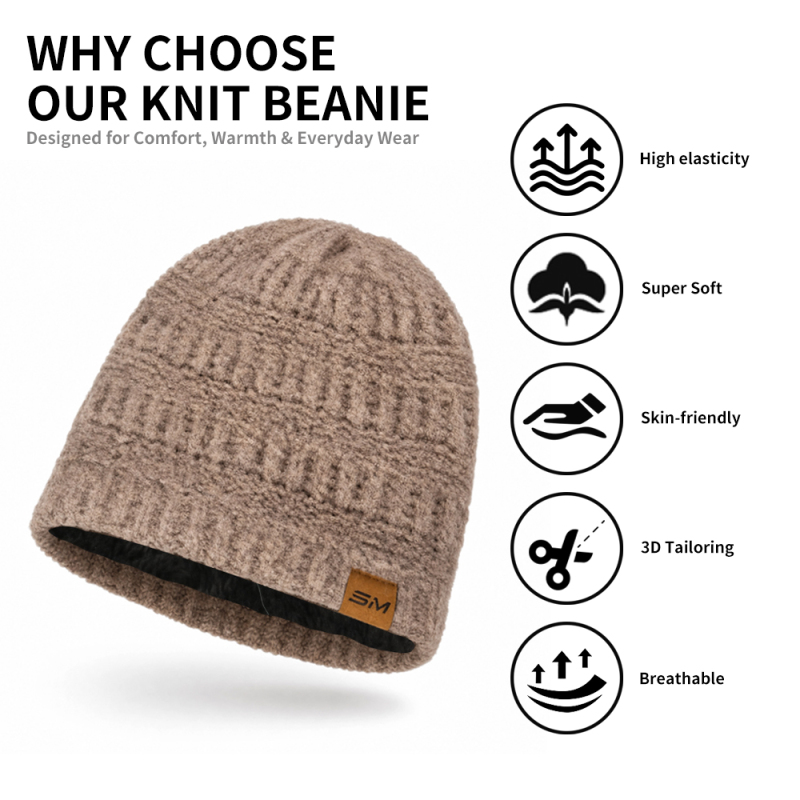Chunky Ribbed Knit Beanie