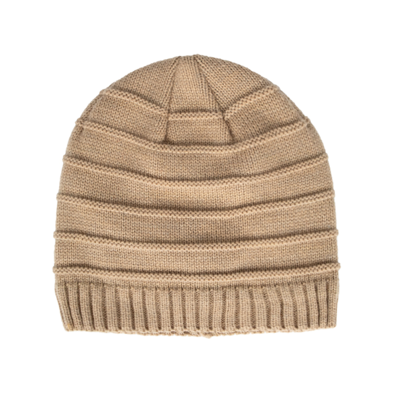 Cuffless Wool Blend Skull Beanie