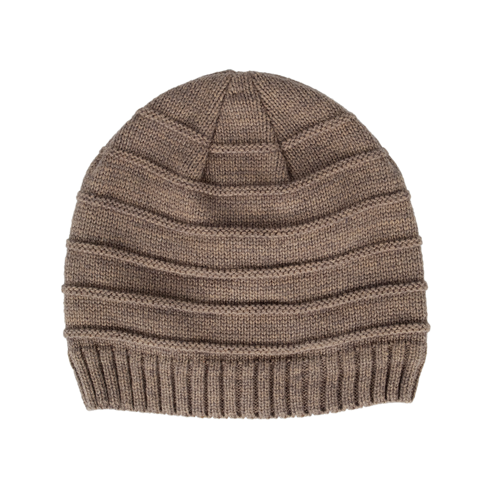 Cuffless Wool Blend Skull Beanie