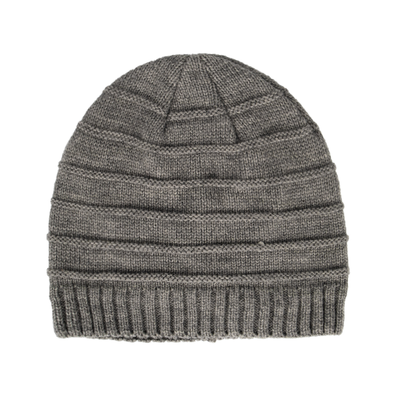 Cuffless Wool Blend Skull Beanie