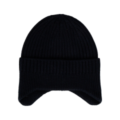 Cotton Kids Ear Flap Knit Beanie Hat