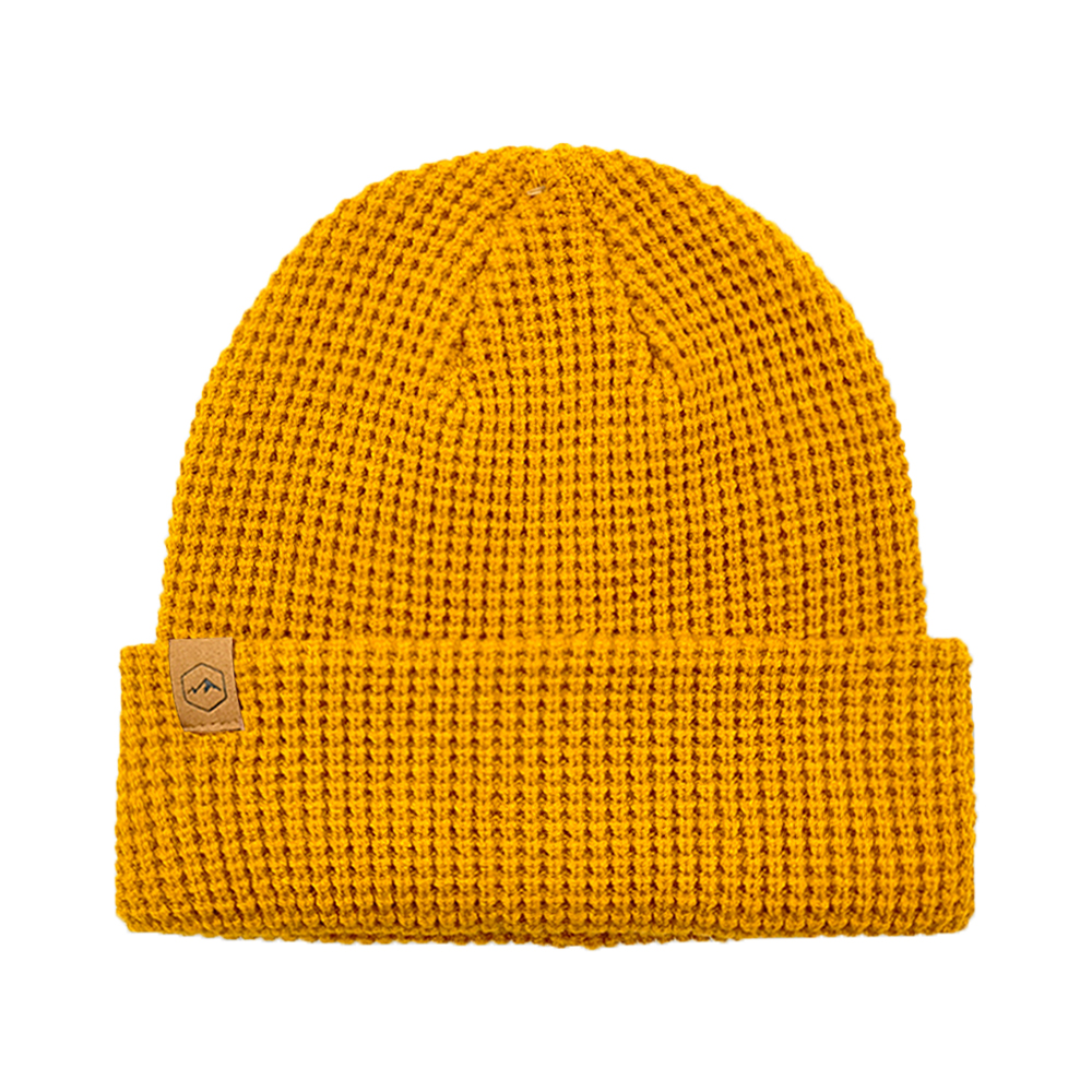 Chunky Waffle Knit Cuffed Beanie