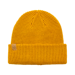 Chunky Waffle Knit Cuffed Beanie