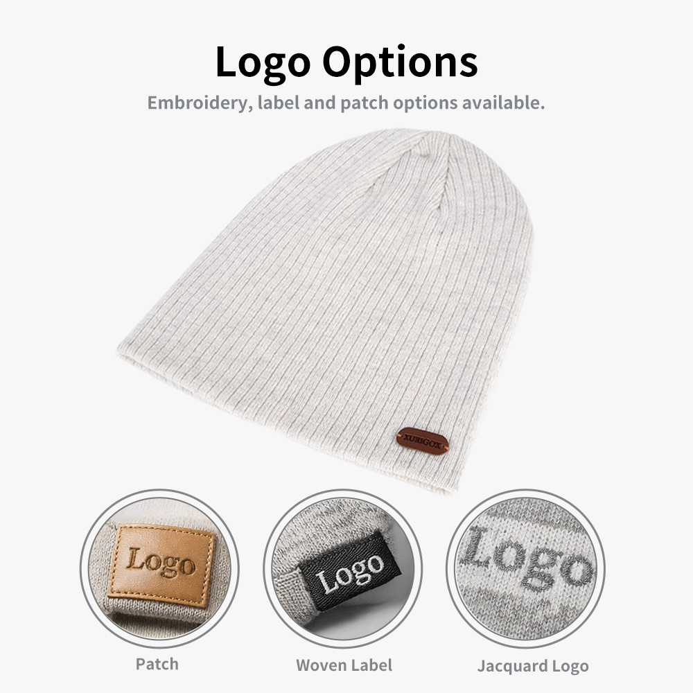 Custom 100% Merino Wool Slouchy Beanie