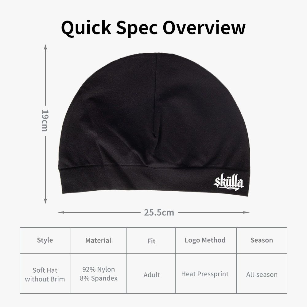 Stretch Performance Cycling Skull Cap