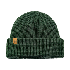 Chunky Waffle Knit Cuffed Beanie