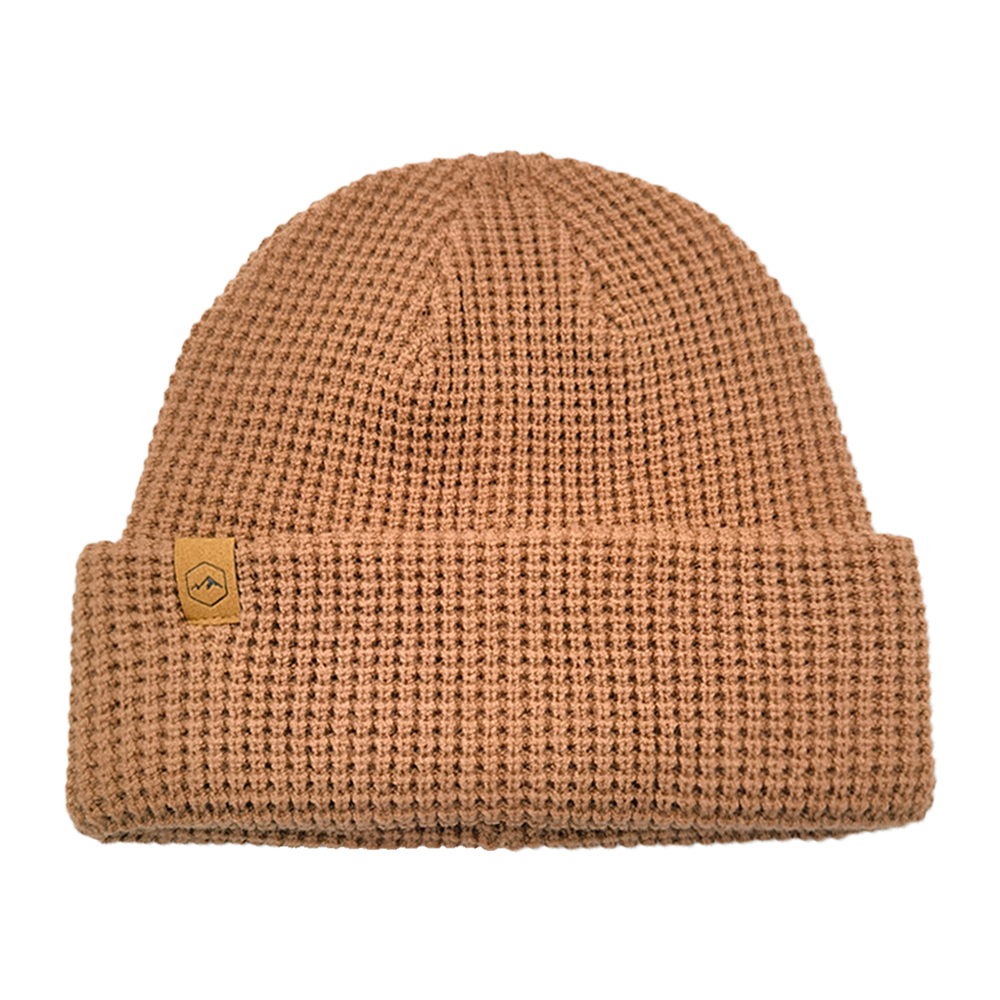 Chunky Waffle Knit Cuffed Beanie