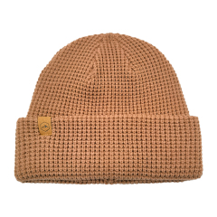 Chunky Waffle Knit Cuffed Beanie