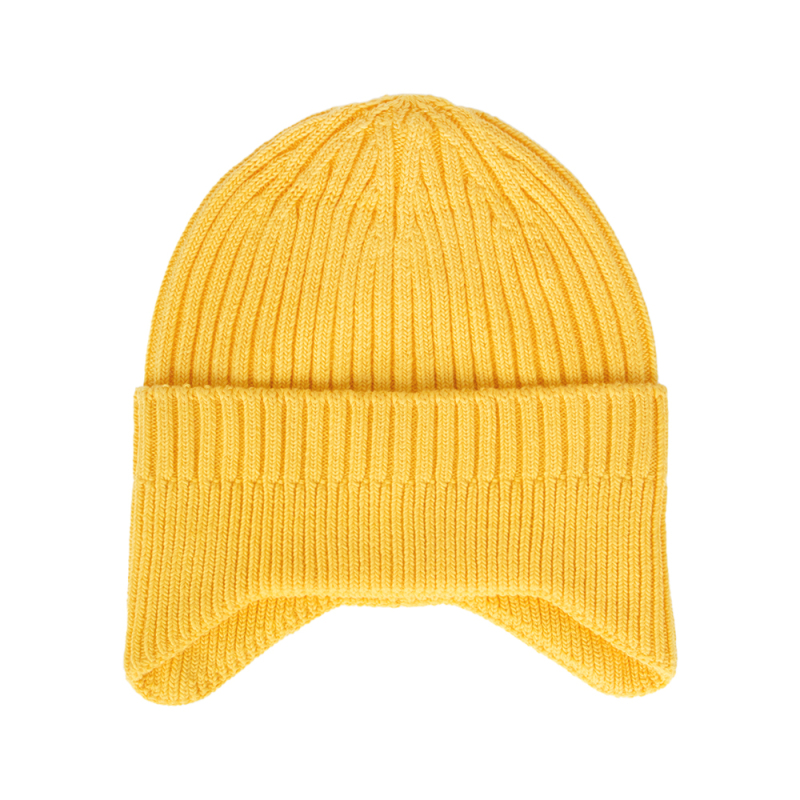 Cotton Kids Ear Flap Knit Beanie Hat