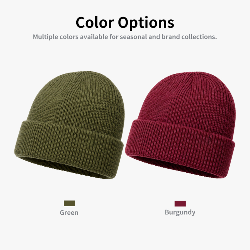 Short Rib Knit Fisherman Beanie