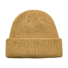 Chunky Waffle Knit Cuffed Beanie