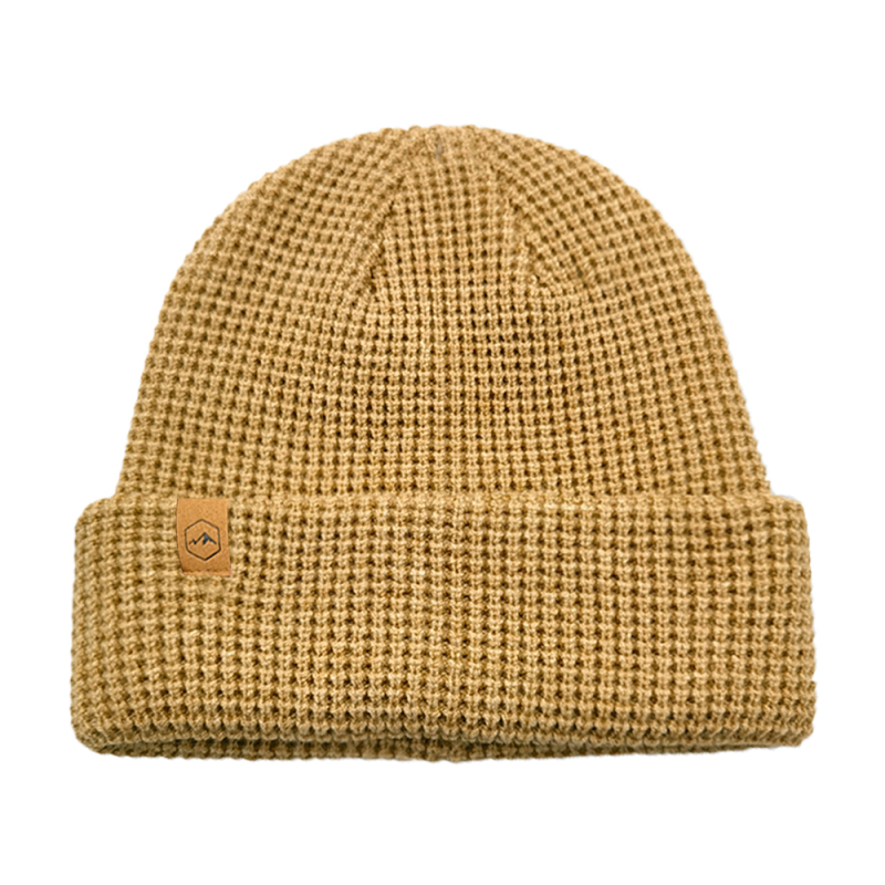 Chunky Waffle Knit Cuffed Beanie