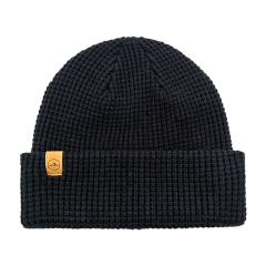 Chunky Waffle Knit Cuffed Beanie