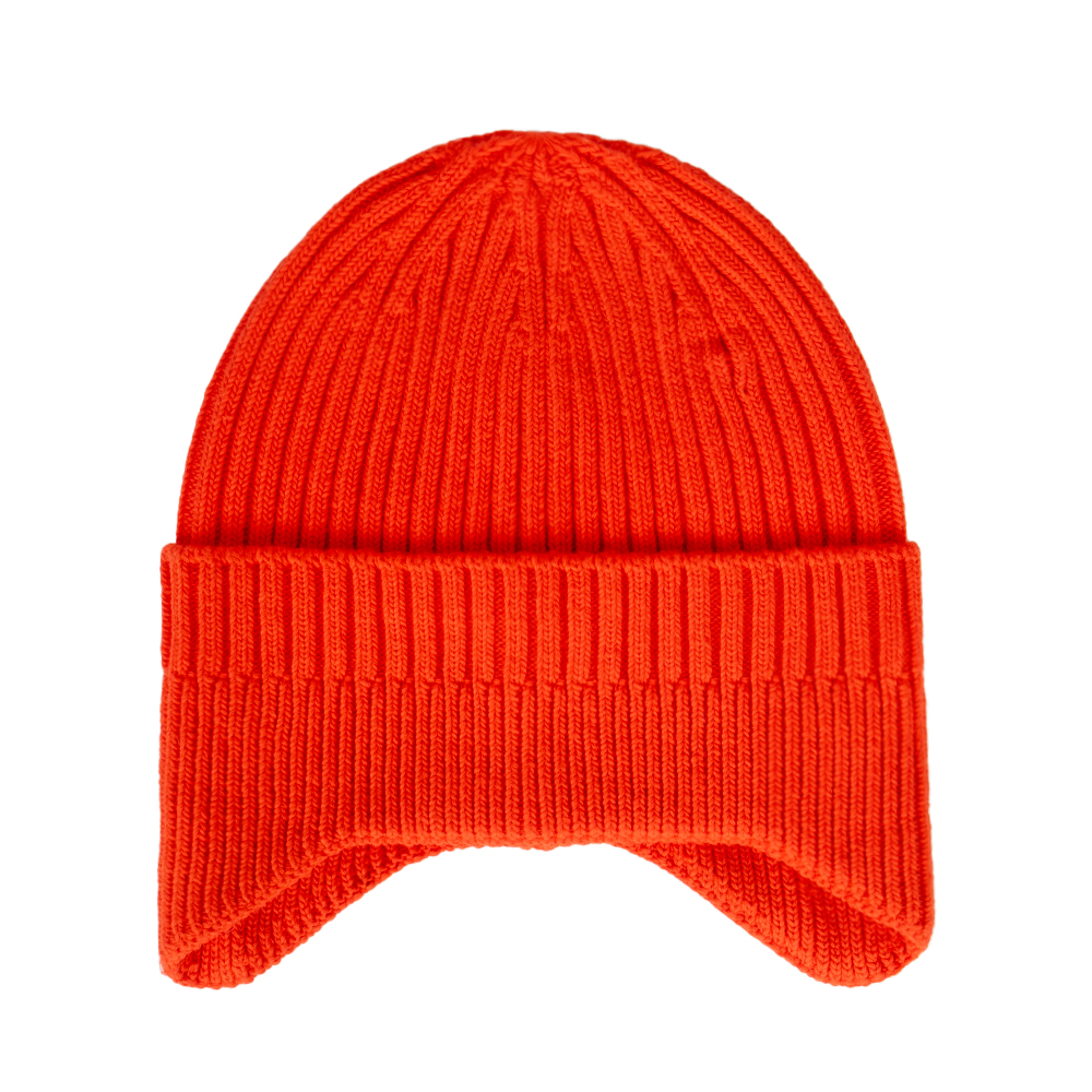 Cotton Kids Ear Flap Knit Beanie Hat