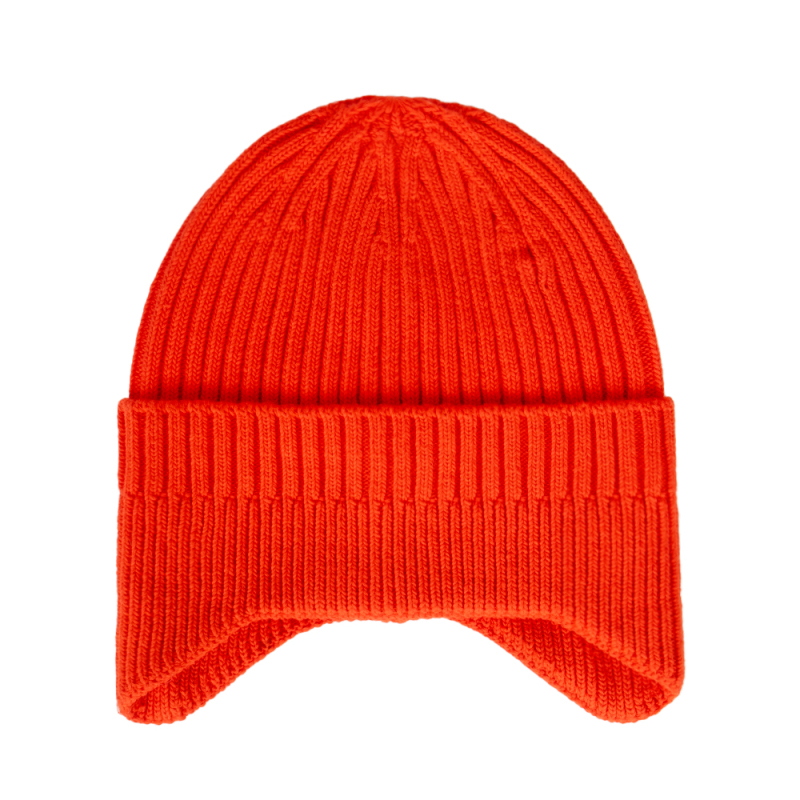 Cotton Kids Ear Flap Knit Beanie Hat