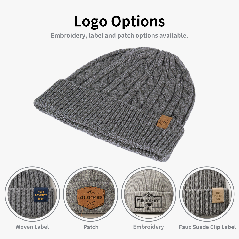 Luxury Cashmere Cable Knit Beanie