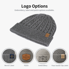 Luxury Cashmere Cable Knit Beanie