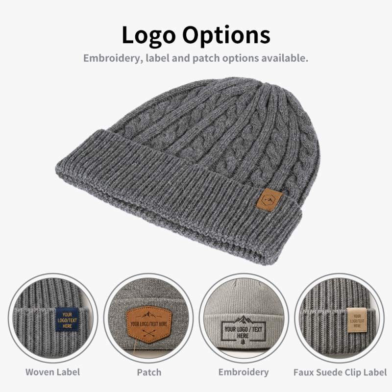 Luxury Cashmere Cable Knit Beanie