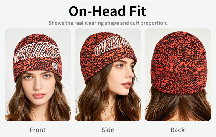 Custom Printed Polyester Skull Beanie