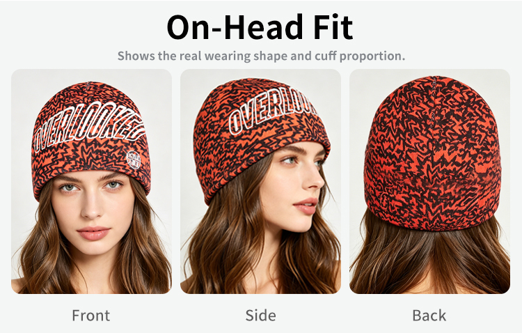 Custom Printed Polyester Skull Beanie