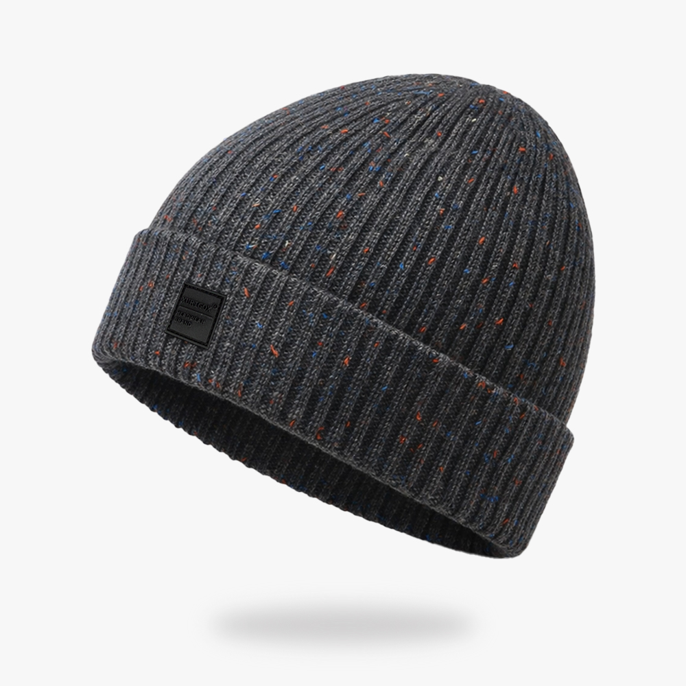Speckled Knit Wool Blend Beanie