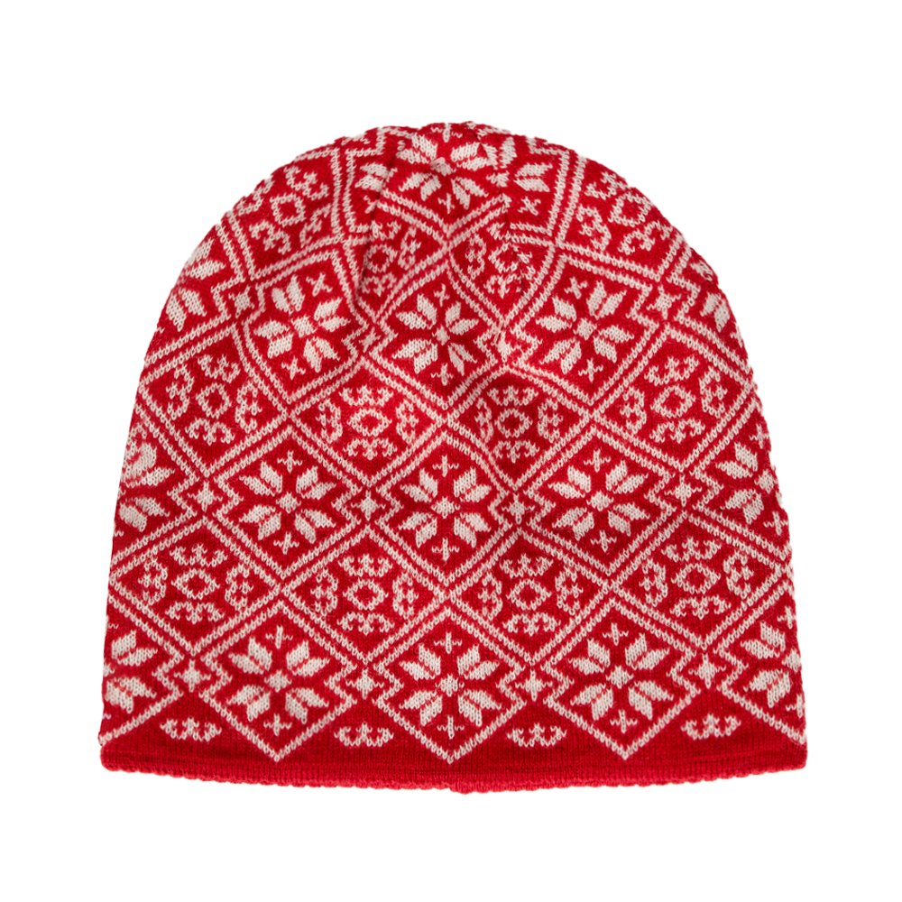 Nordic Mosaic Skull Beanie