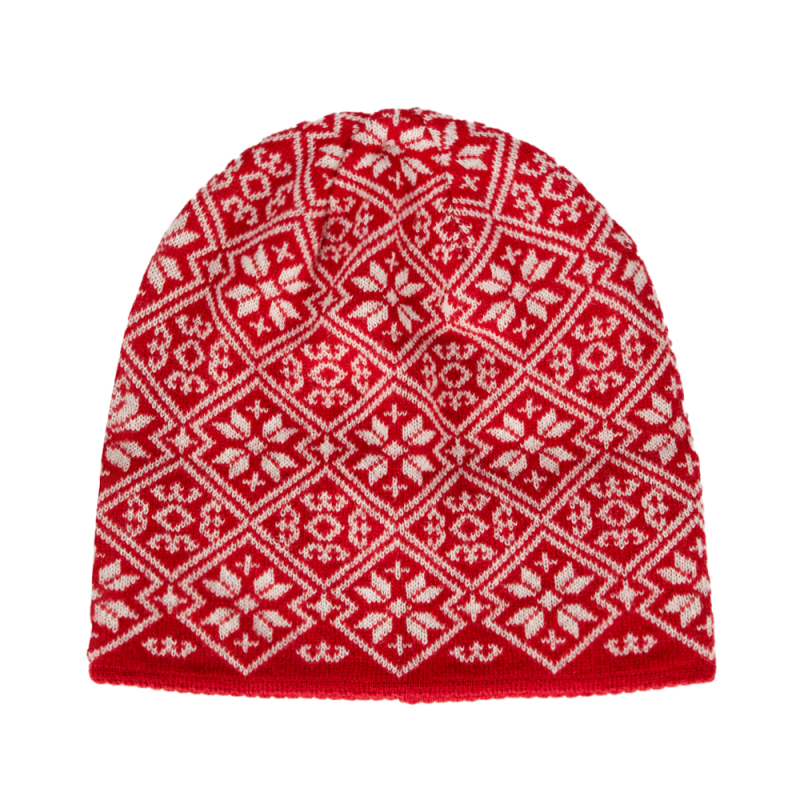 Nordic Mosaic Skull Beanie