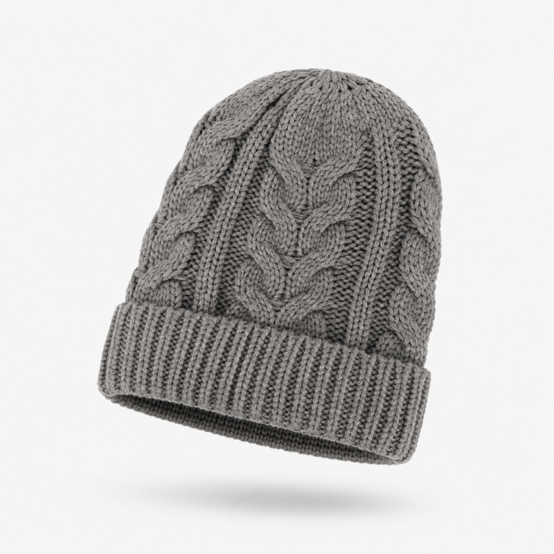 Sculpted Cable Rib Beanie
