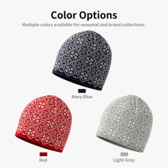 Nordic Mosaic Skull Beanie