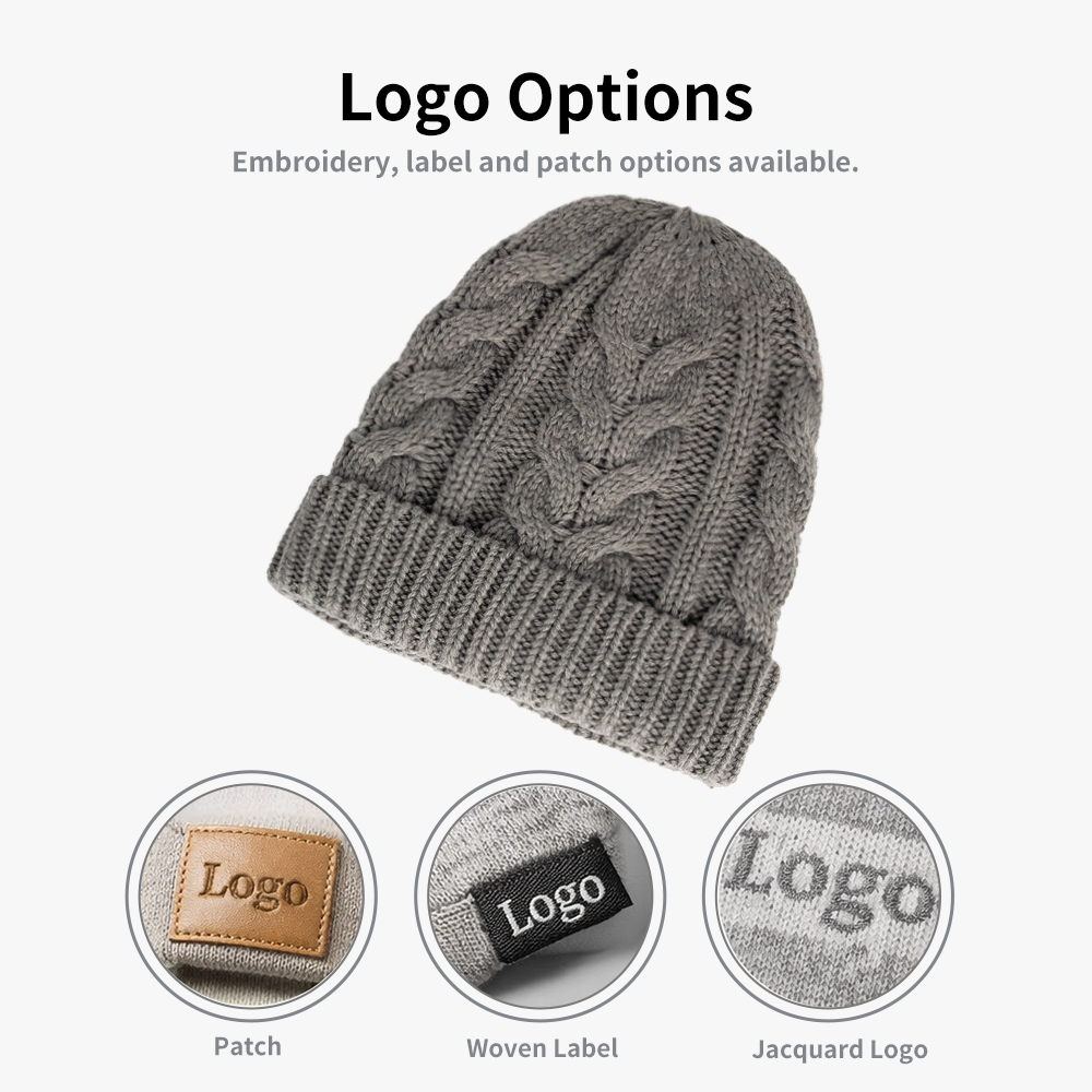 Sculpted Cable Rib Beanie