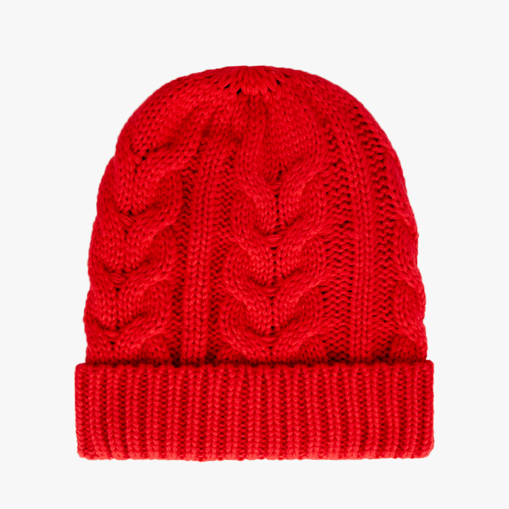 Sculpted Cable Rib Beanie