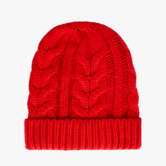 Sculpted Cable Rib Beanie