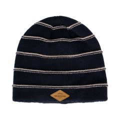 Contrast Trackline Skull Beanie