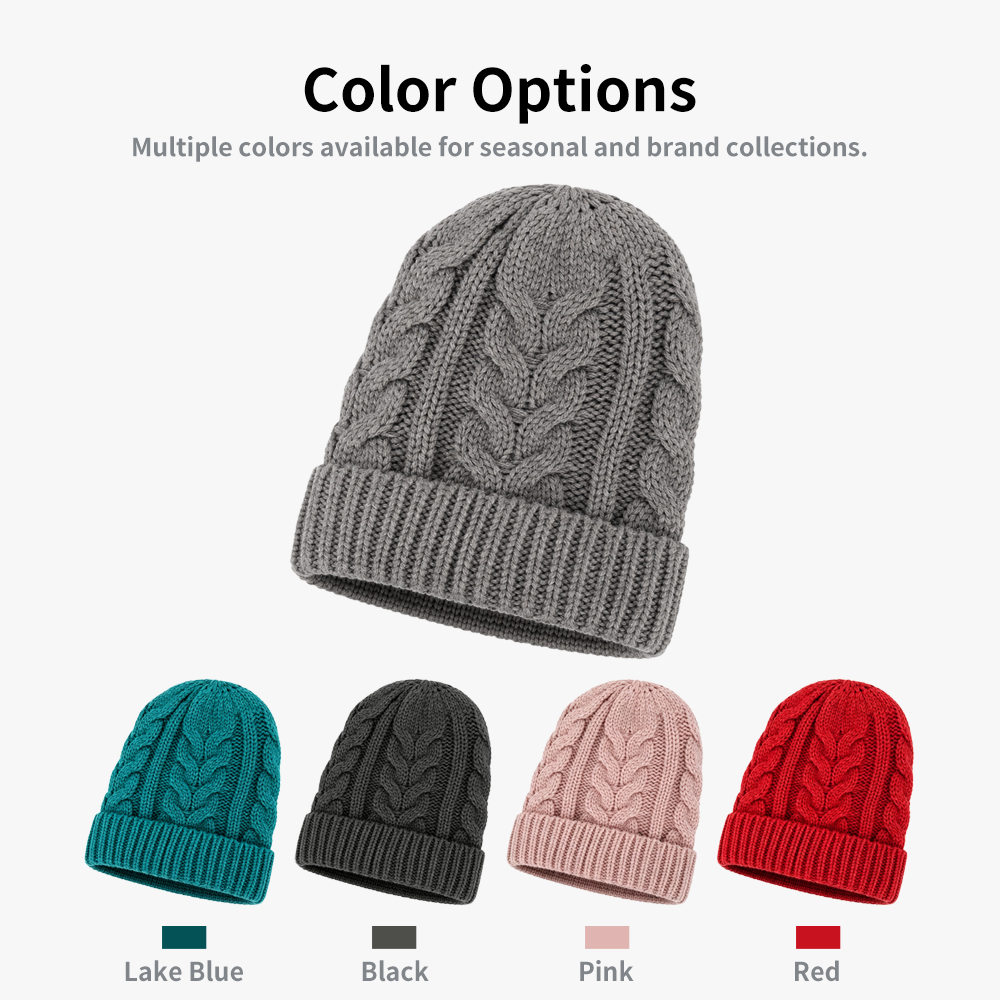 Sculpted Cable Rib Beanie