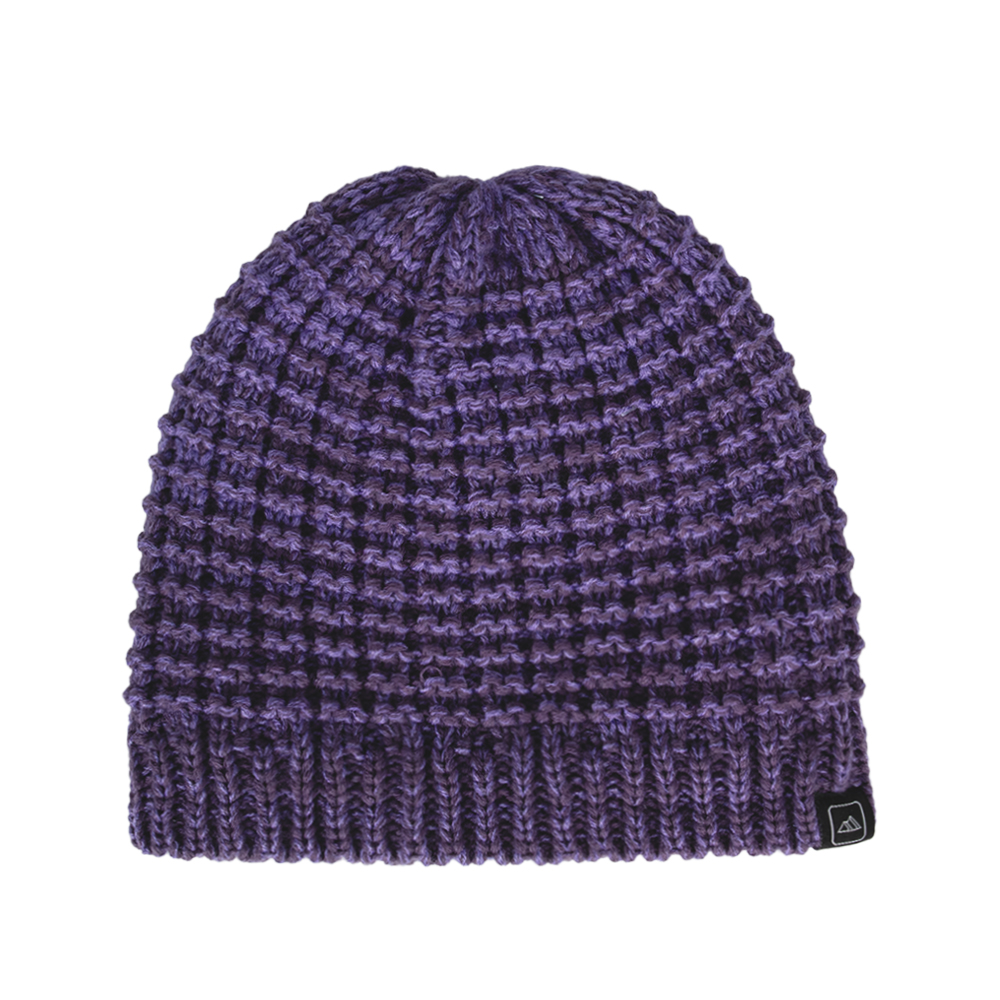 Marled Waffle Knit Beanie